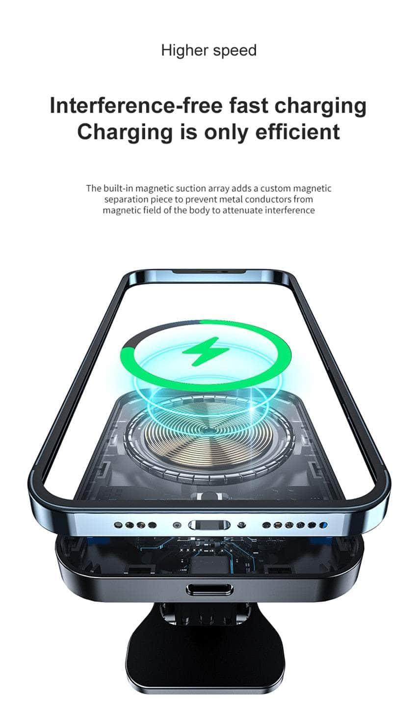 15W Magnetic Wireless Charger Car Phone Holder