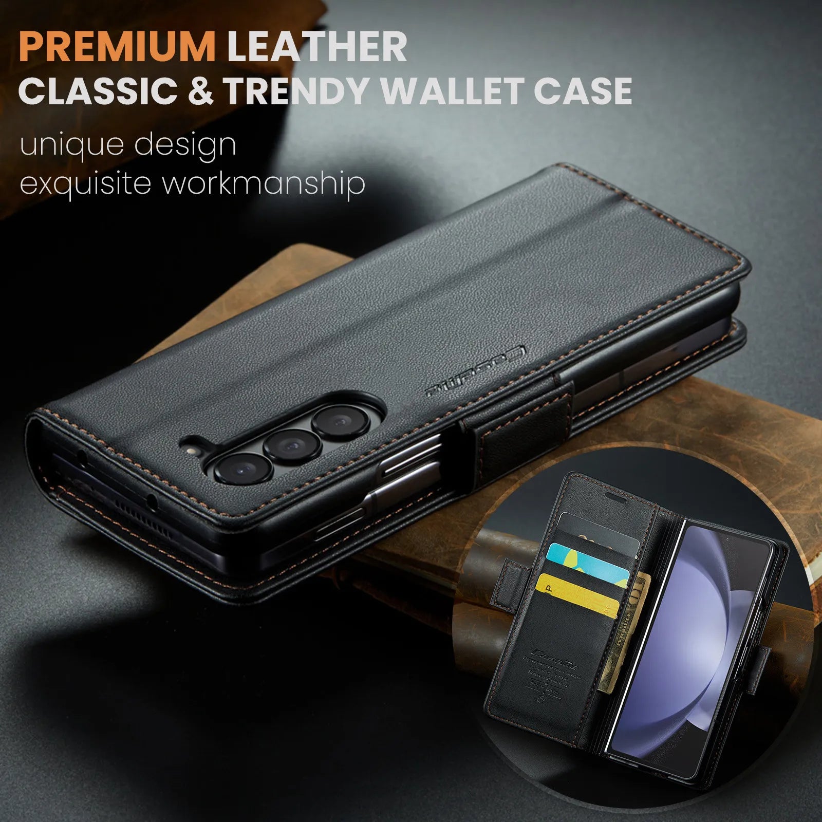 Magnetic Durable Galaxy Z Fold 7 Wallet Card Holder Cover