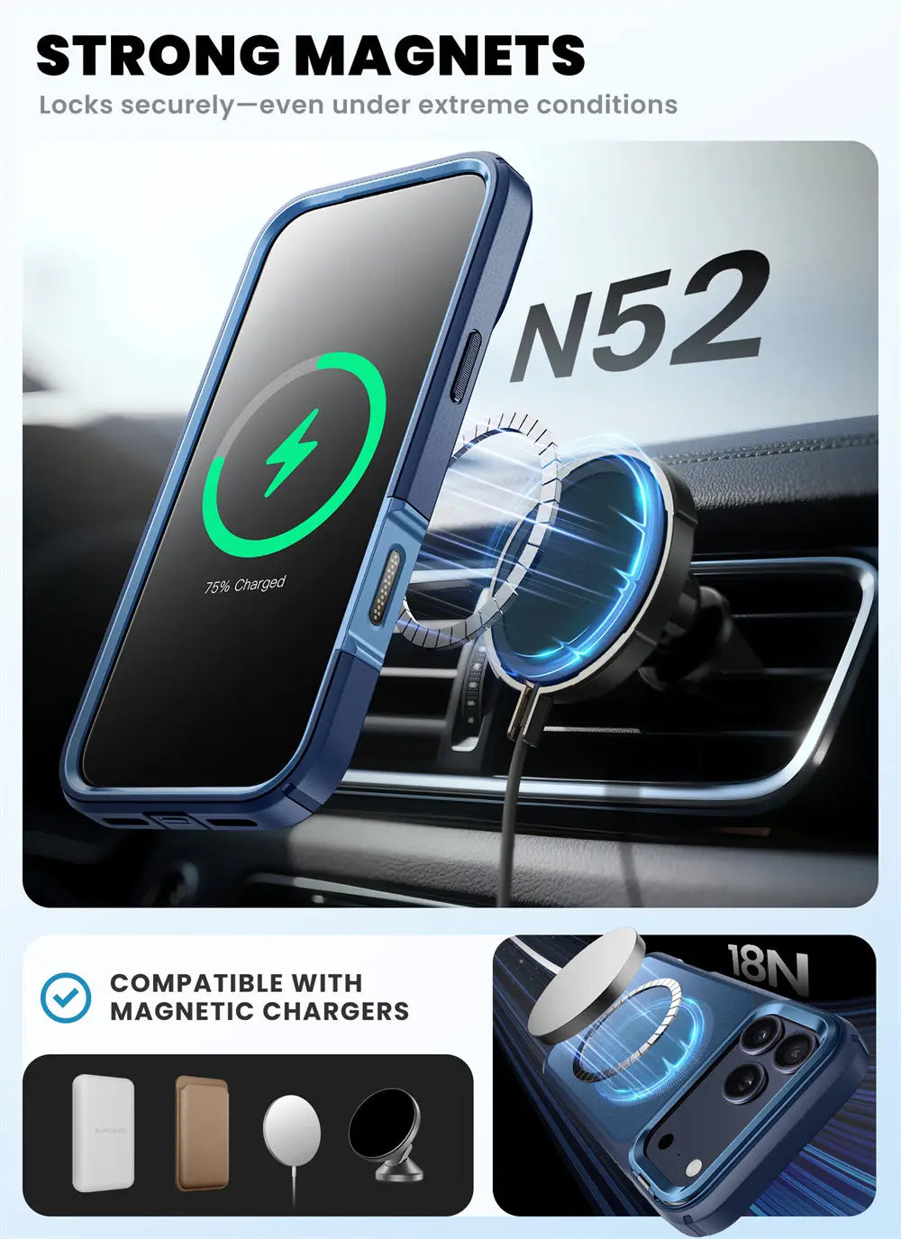 iPhone 17 Pro Case I-BLASON Are Flip Full-Body Heavy Duty Case