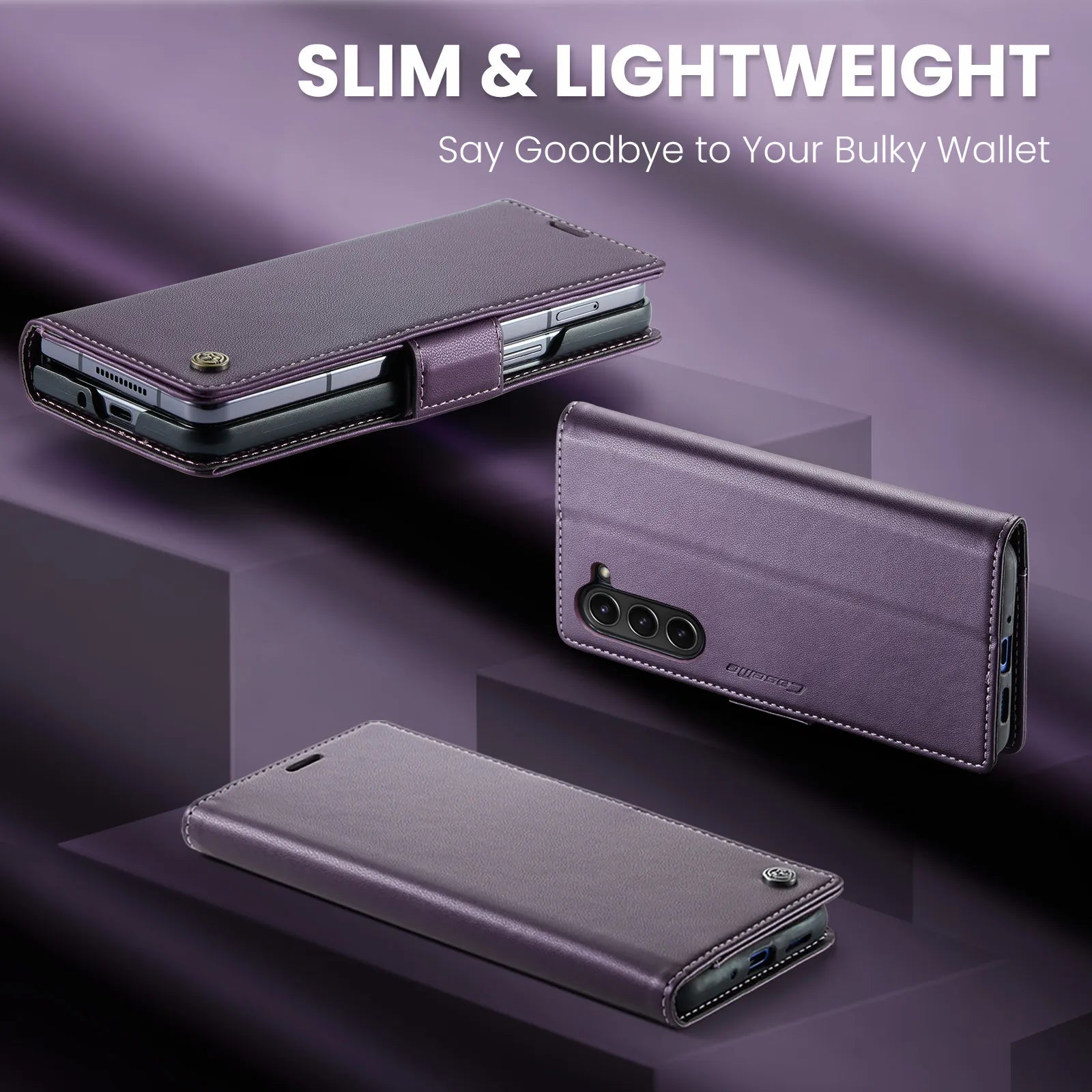 Magnetic Durable Galaxy Z Fold 7 Wallet Card Holder Cover