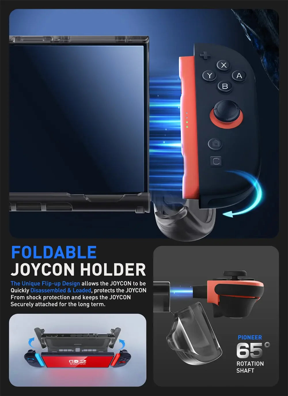 SUPCASE Nintendo Switch 2 Quick-Release TPU Grip