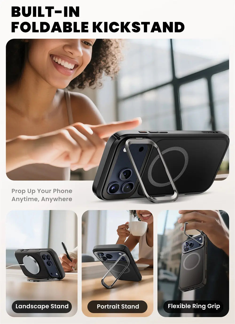 iPhone 17 Pro Case I-BLASON Are Flip Full-Body Heavy Duty Case