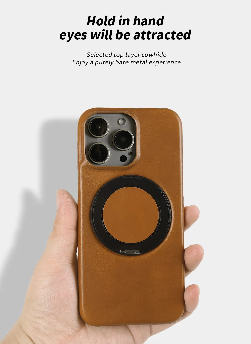 iPhone 16 Pro Luxury 360° Genuine Leather Magsafe Case