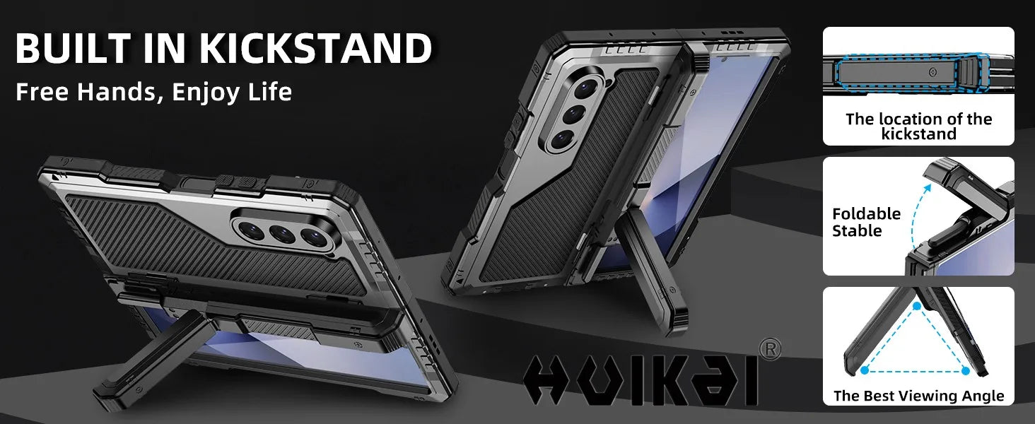 Galaxy Z Fold 7 Metal Bumper Heavy Duty Shockproof Cover