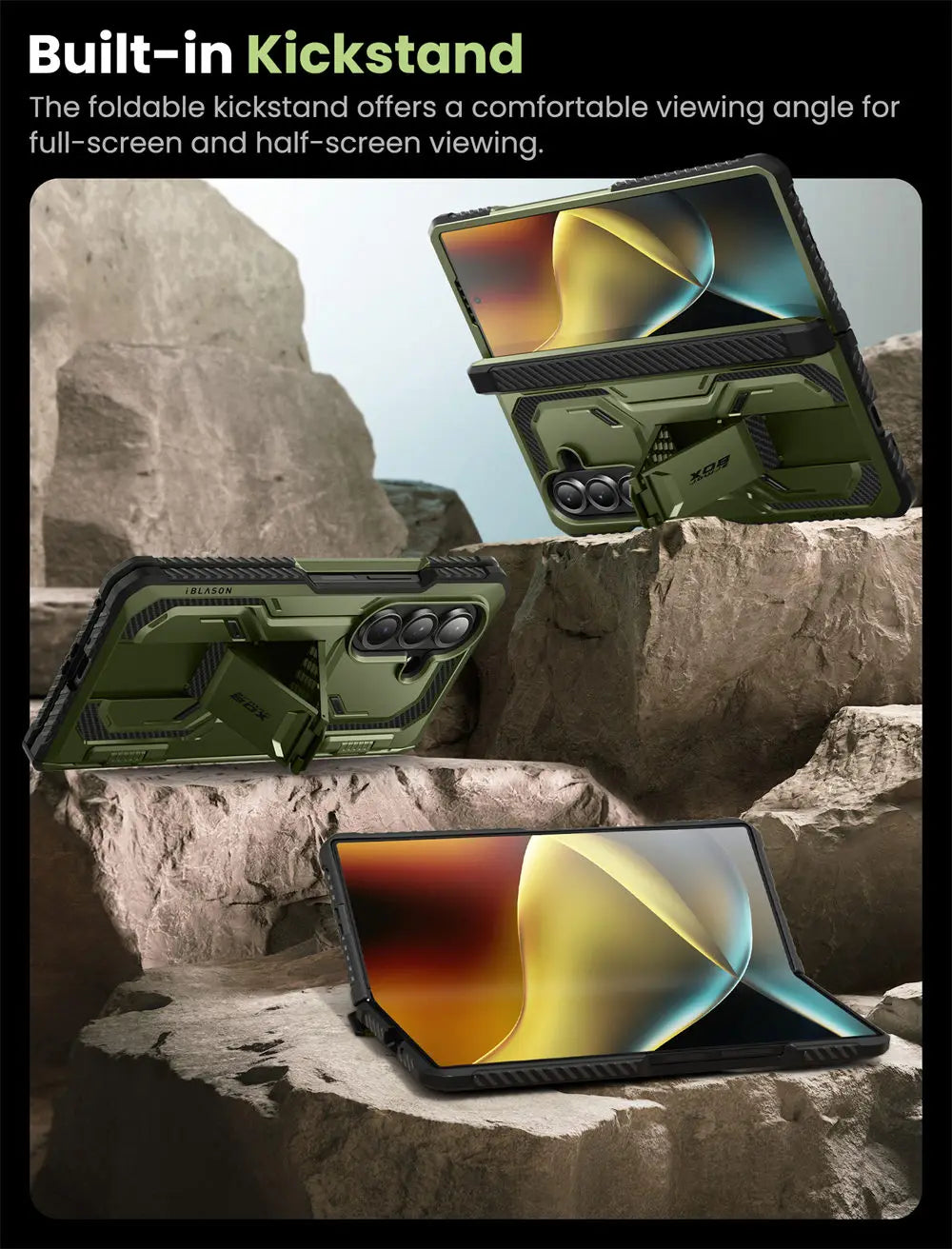 I-BLASON Z Fold 7 Armorbox Protective Phone Case