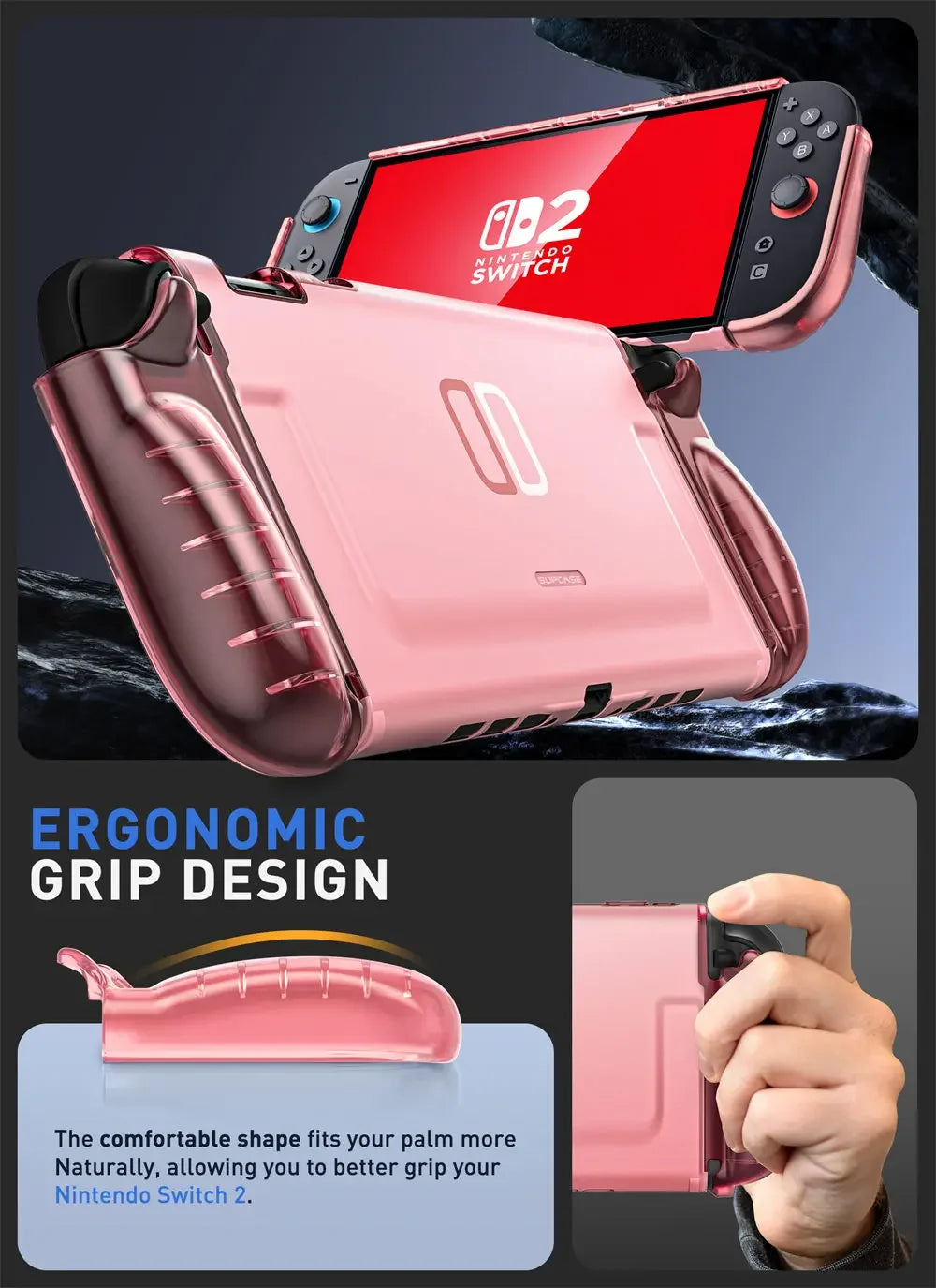 SUPCASE Nintendo Switch 2 Quick-Release TPU Grip