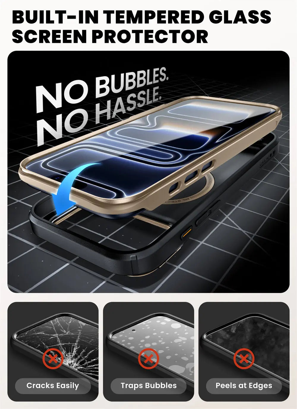 iPhone 17 Pro Case I-BLASON Are Flip Full-Body Heavy Duty Case