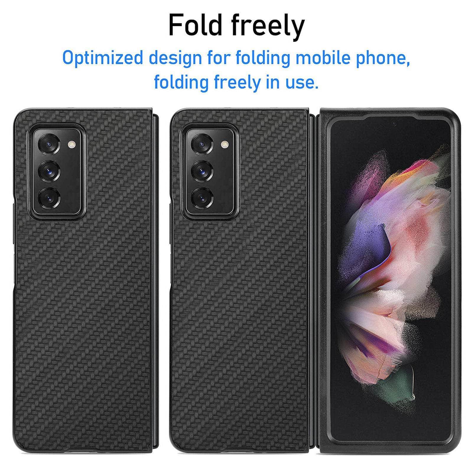 Anti-Slip Carbon Galaxy Z Fold 5 Cover