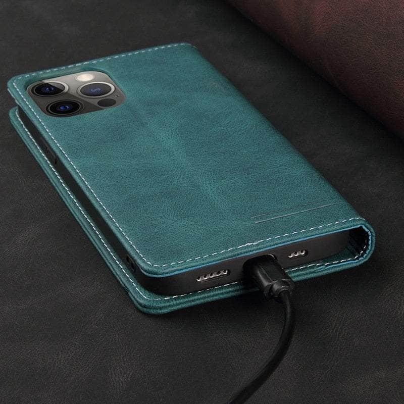 Anti-theft Galaxy A14 Leather Wallet