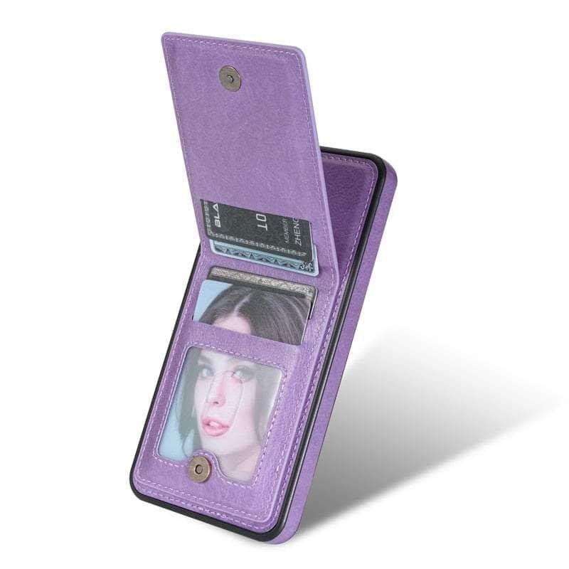 Anti-theft Galaxy S23 FE Brush Wallet Flip Case