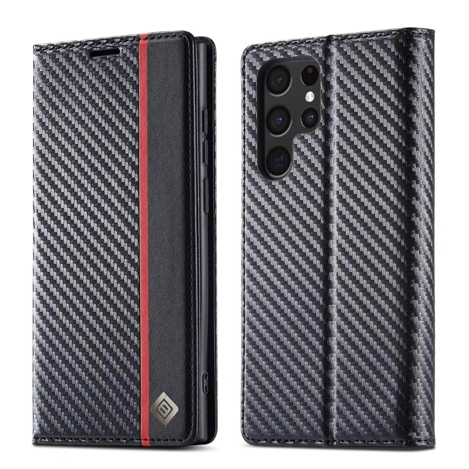 Carbon Fiber Vegan Leather Galaxy A34 Case
