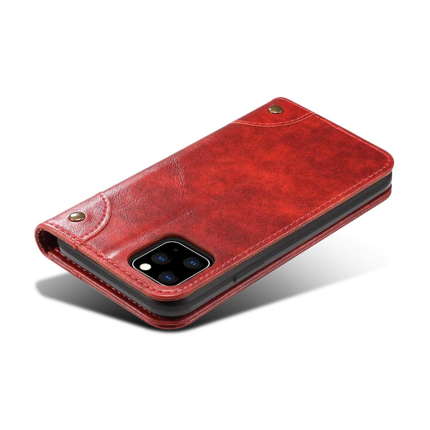 Casebuddy Classic iPhone 15 Plus Wallet Flip Genuine Leather Case