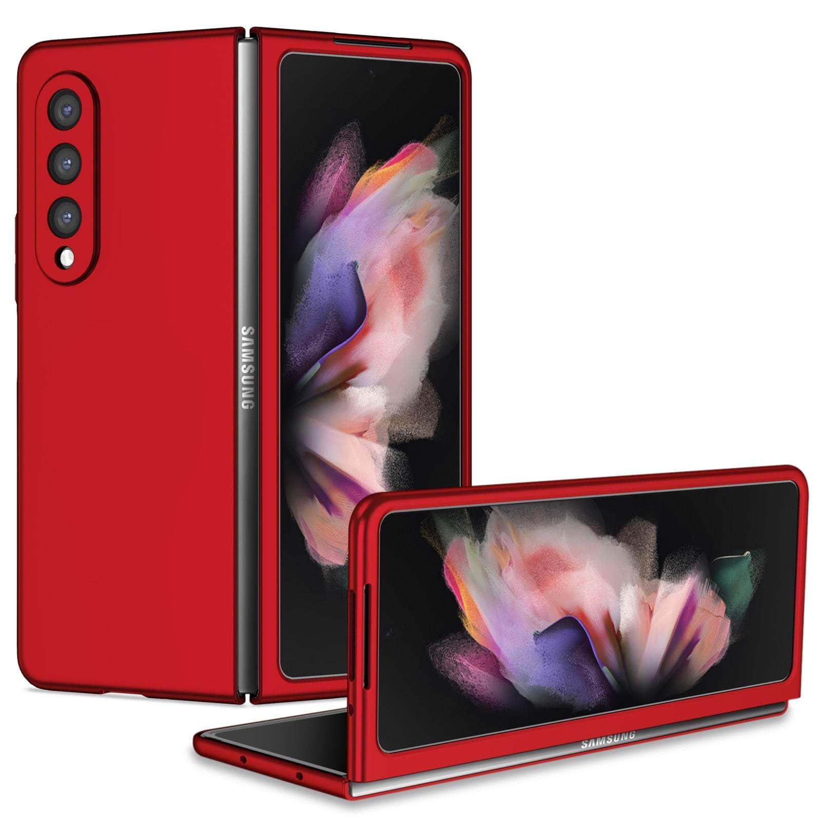 Casebuddy Red / for samsung Z Fold 5 Drop Protection Galaxy Z Fold 5 Folding Case