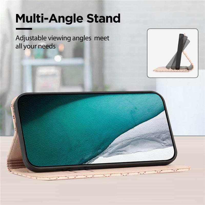 Casebuddy Embossing Samsung Galaxy A24 Vegan Leather Wallet