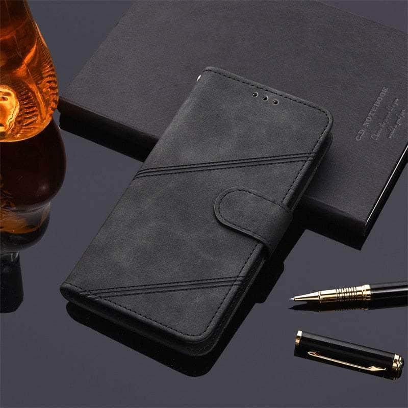 Casebuddy K1-Black / Galaxy A34 5G Flip Leather Wallet Galaxy A34 Case