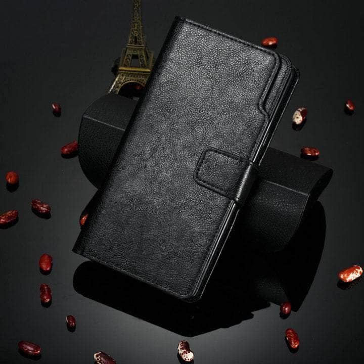 Casebuddy Black / Galaxy A14 (5G) Galaxy A14 2023 Flip Multi Card Pocket Wallet Shell