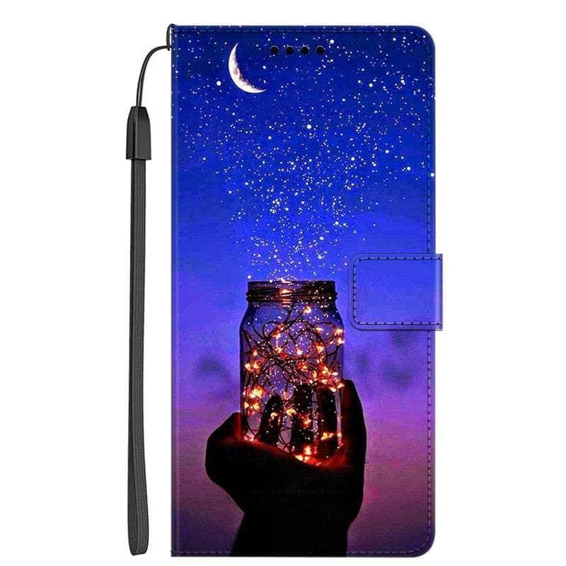Casebuddy 4 / For Galaxy A24 Galaxy A24 Marble Leather Case