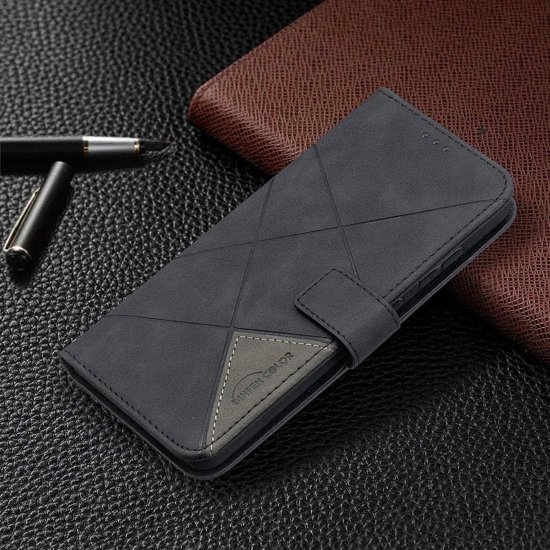 Casebuddy Galaxy A24 4G / Black Galaxy A24 Wallet Flip Leather Case