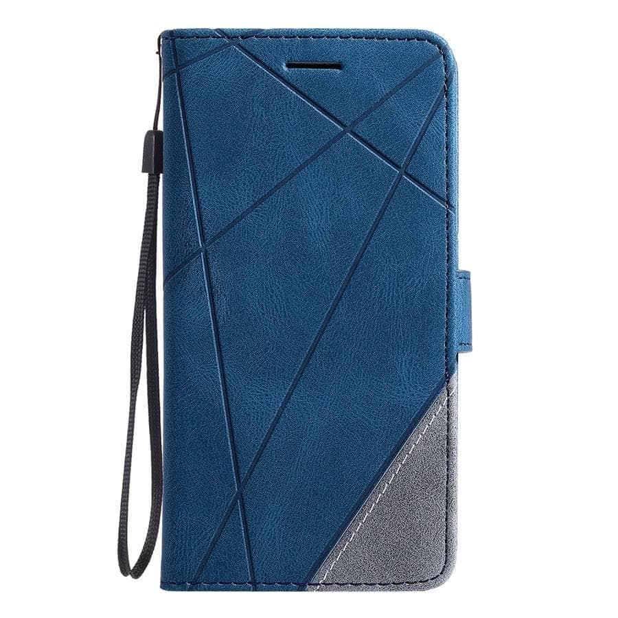 Casebuddy Blue / Galaxy S23 Ultra Galaxy S23 FE Wallet Flip Vegan Leather Case