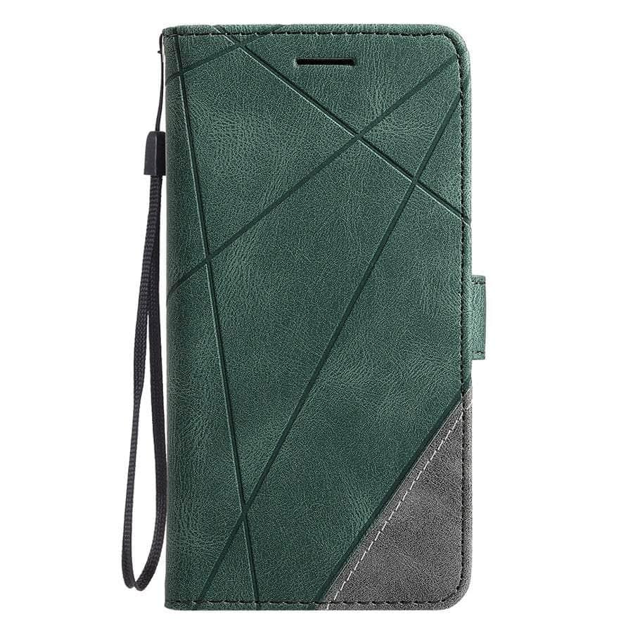 Casebuddy Green / Galaxy S23 Ultra Galaxy S23 FE Wallet Flip Vegan Leather Case