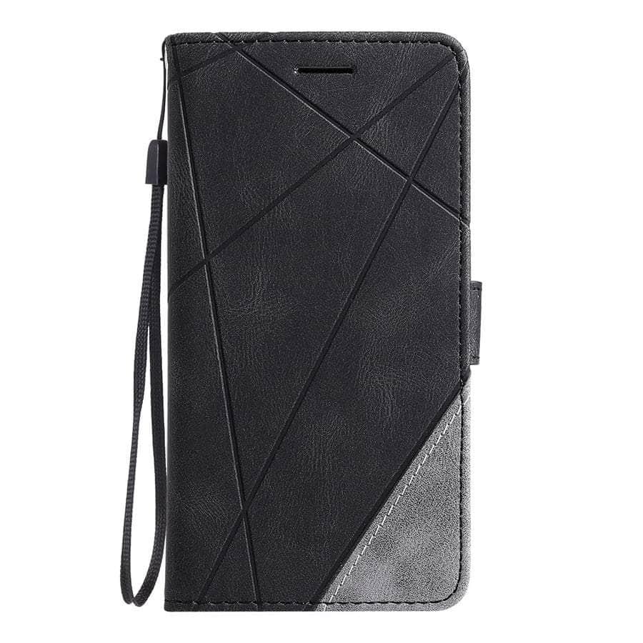 Casebuddy Black / Galaxy S23 Ultra Galaxy S23 FE Wallet Flip Vegan Leather Case