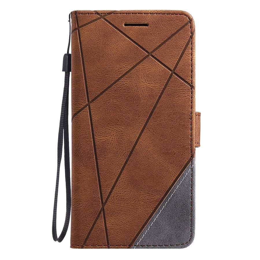 Casebuddy Brown / Galaxy S23 Ultra Galaxy S23 FE Wallet Flip Vegan Leather Case