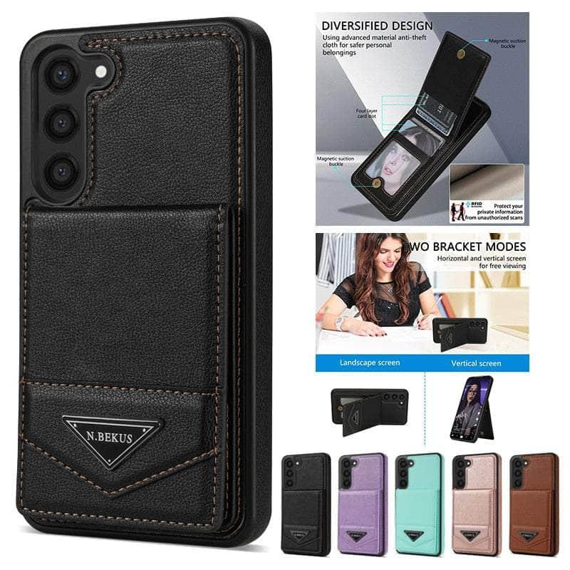 Casebuddy Galaxy S23 FE Wallet Leather Anti-theft Case