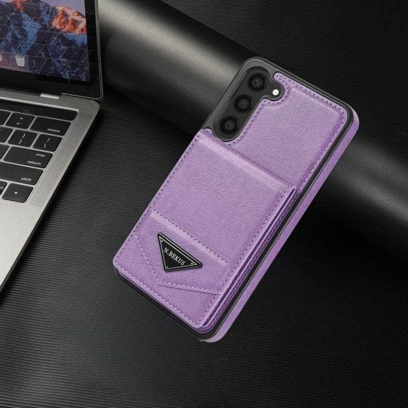 Casebuddy Purple / Samsung S23 Ultra Galaxy S23 FE Wallet Leather Anti-theft Case