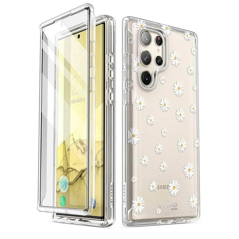 Casebuddy White Daisy / PC + TPU Galaxy S23 Ultra (2023) I-BLASON Cosmo Slim Case
