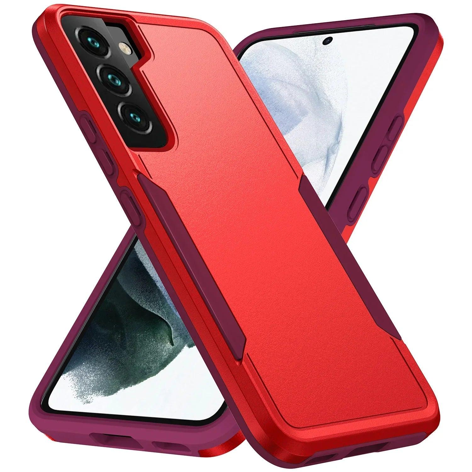 Casebuddy Red / for Galaxy S24 Galaxy S24 Anti-Shock Protection Case