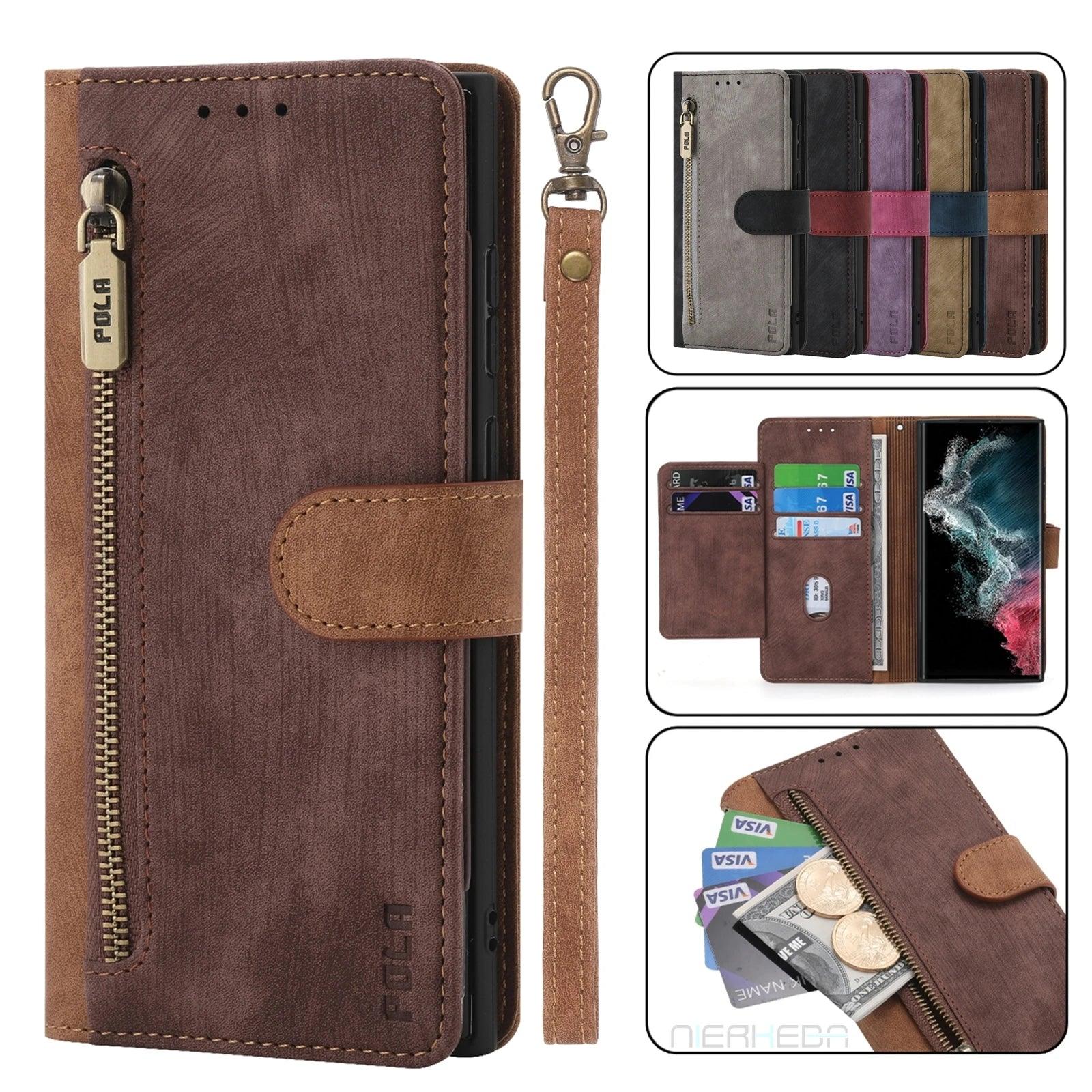 Casebuddy Galaxy S24 Anti-Theft Brush Leather Case