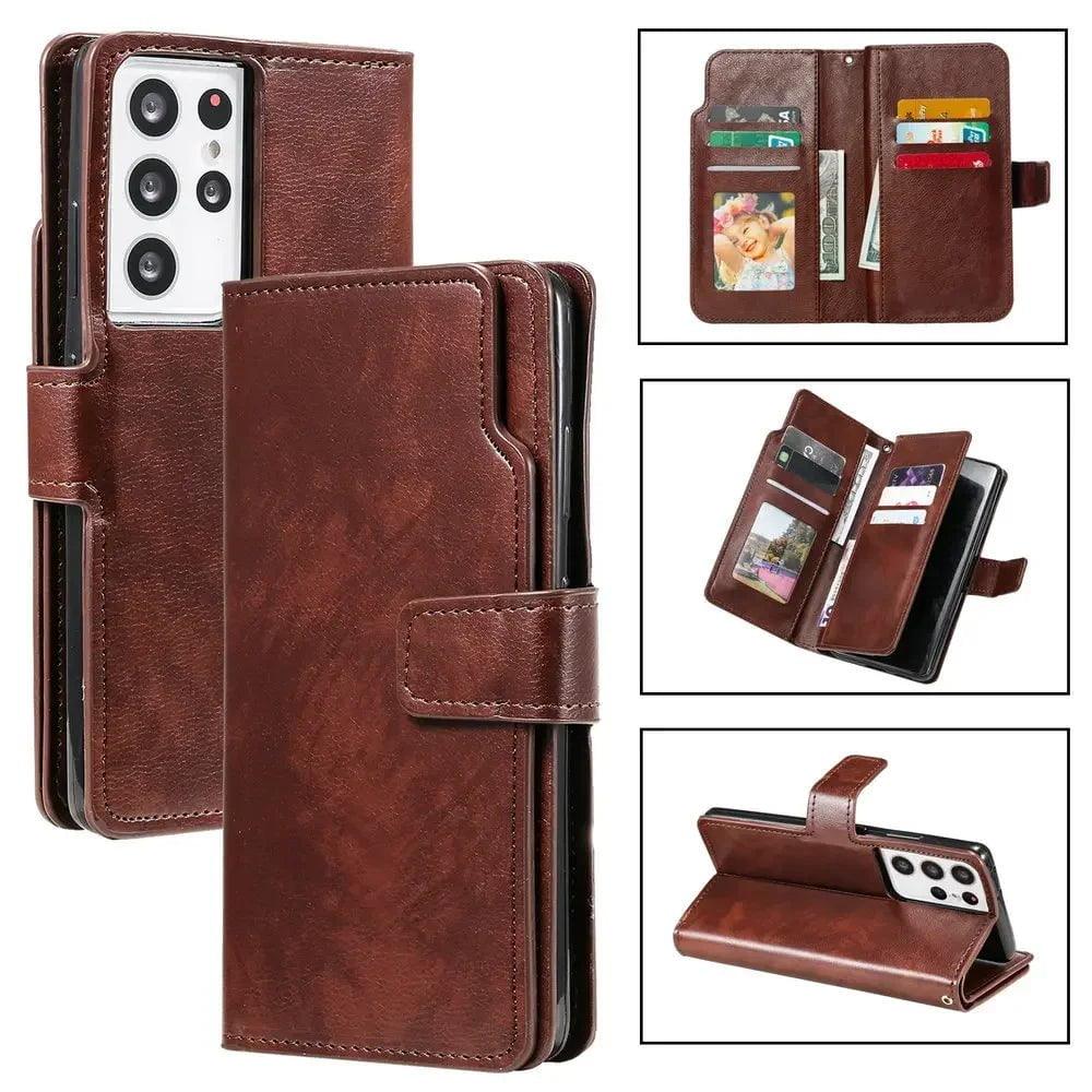 Galaxy S24 Flip Wallet Book Leather Case
