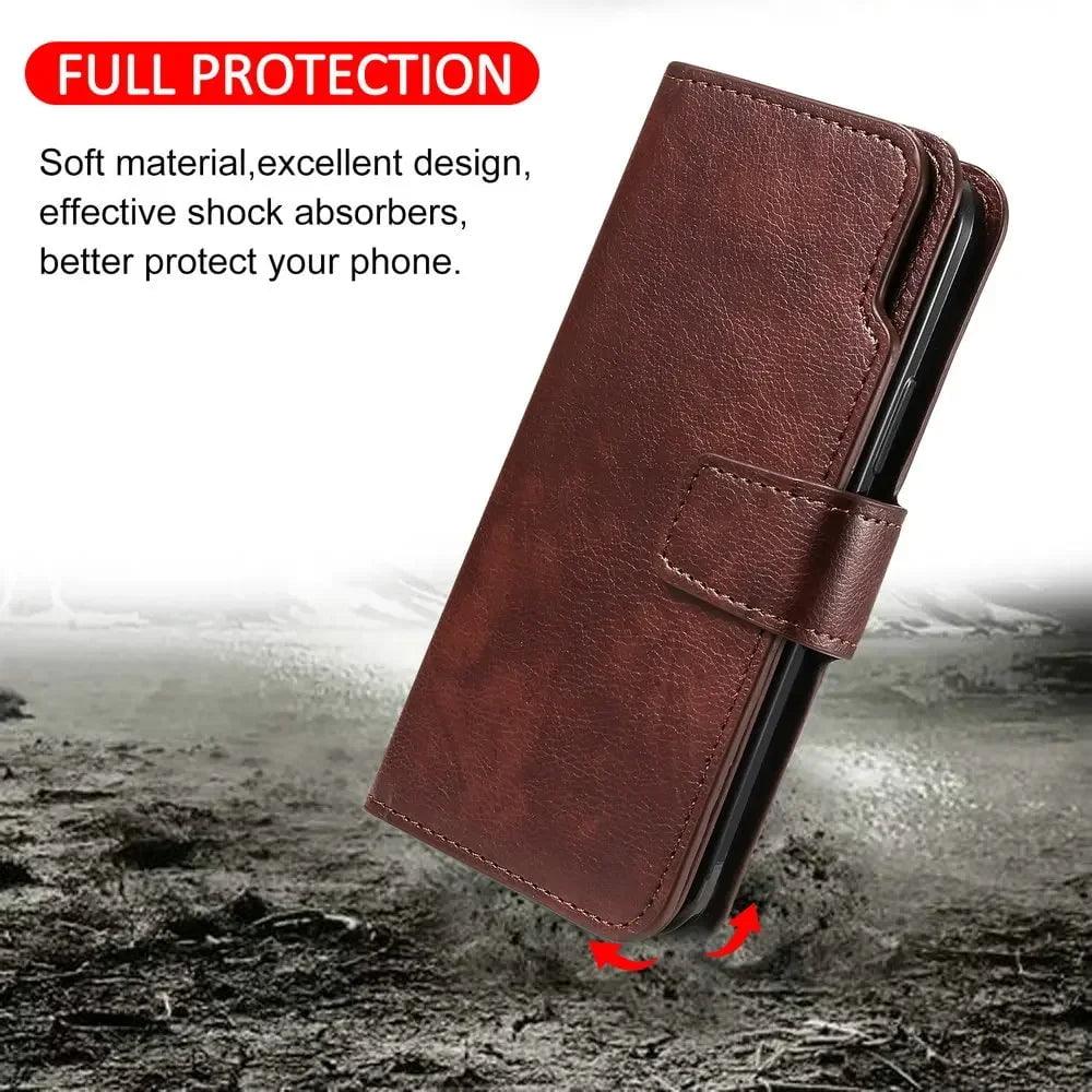 Galaxy S24 Flip Wallet Book Leather Case