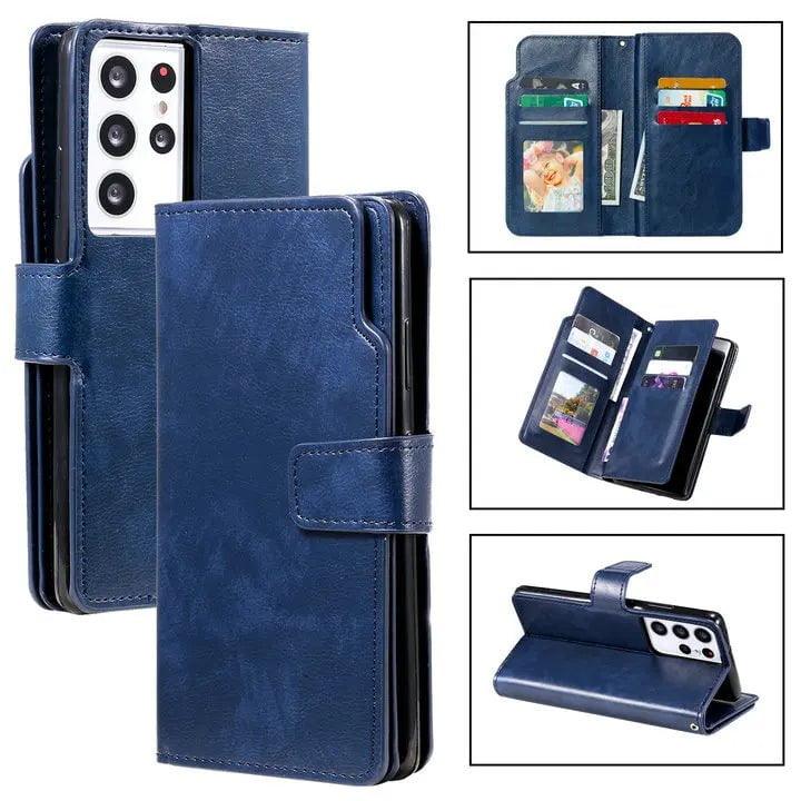 Galaxy S24 Flip Wallet Book Leather Case