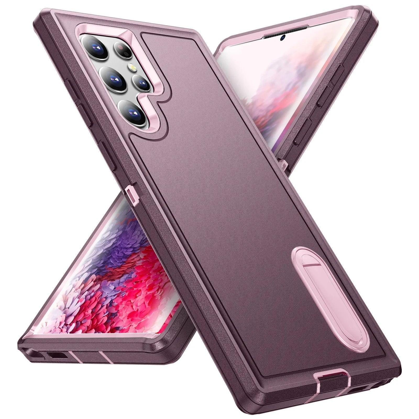 Casebuddy purple pink / Samsung S24 Galaxy S24 Shockproof Heavy Duty Cover