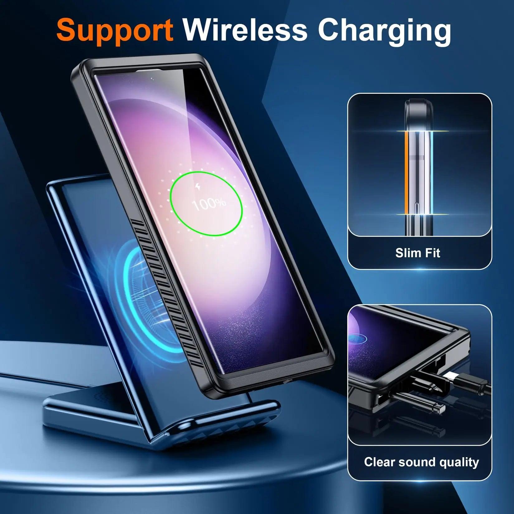 Casebuddy Black / Samsung S24 Ultra Galaxy S24 Ultra IP68 Shellbox Waterproof Case