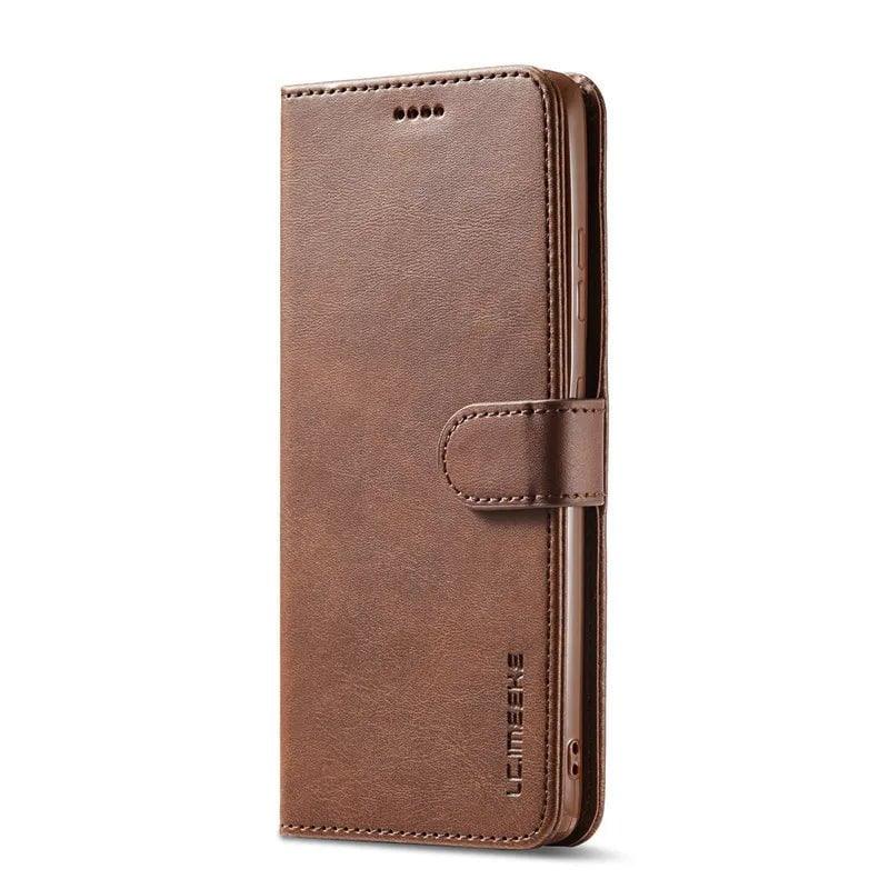 Casebuddy Brown / Samsung S24 Ultra Galaxy S24 Ultra Vegan Leather Wallet case