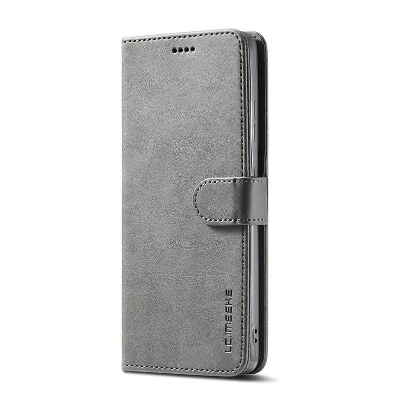 Casebuddy GRAY / Samsung S24 Galaxy S24 Vegan Leather Wallet case