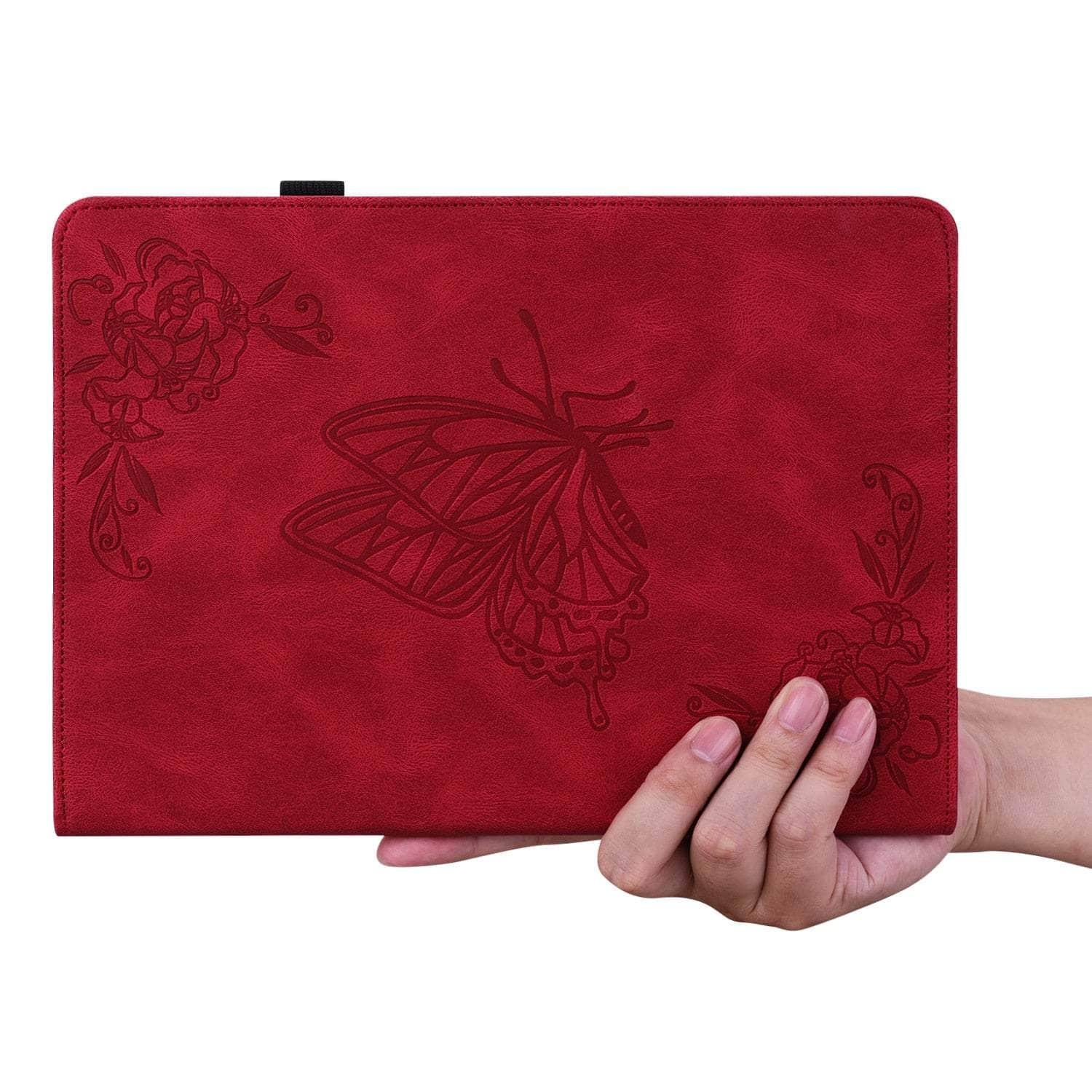 Casebuddy Galaxy Tab S9 2023 Vegan Leather Butterfly Cover