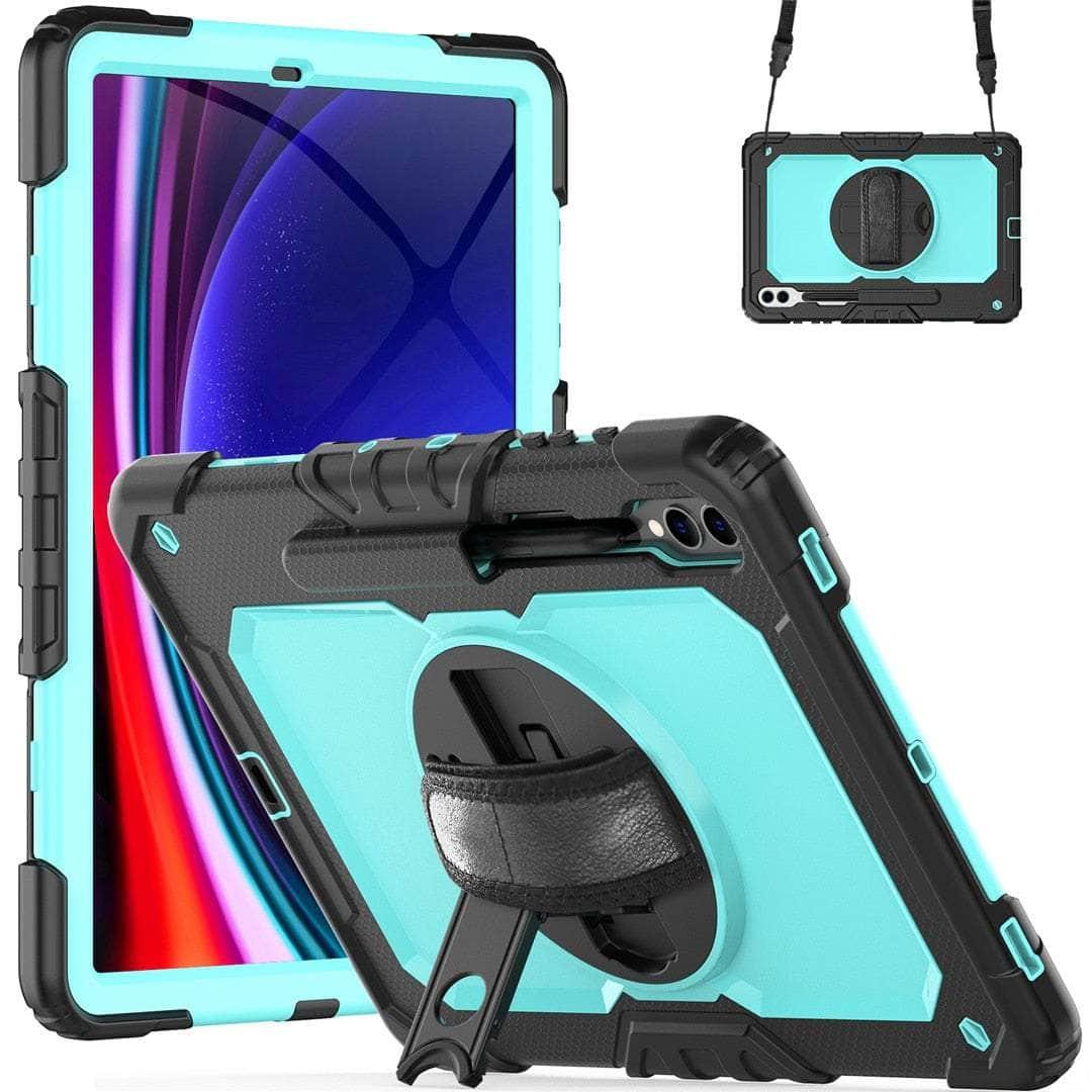 Casebuddy Galaxy Tab S9 Heavy Duty Kickstand Strap Case