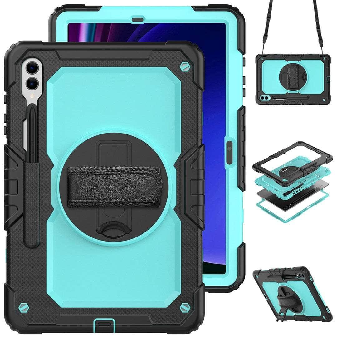 Casebuddy PC SkyBlue / galaxy tab s9 11 Galaxy Tab S9 Heavy Duty Kickstand Strap Case