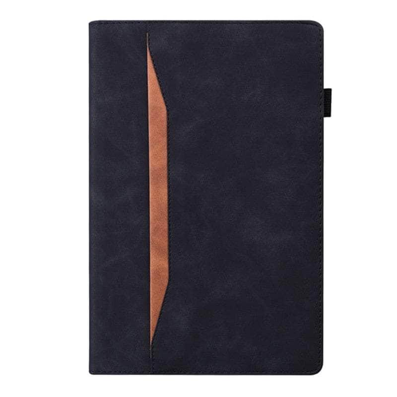 Casebuddy black-business / Tab S9 (11 inch) Galaxy Tab S9 Luxury Vegan Leather Wallet Stand
