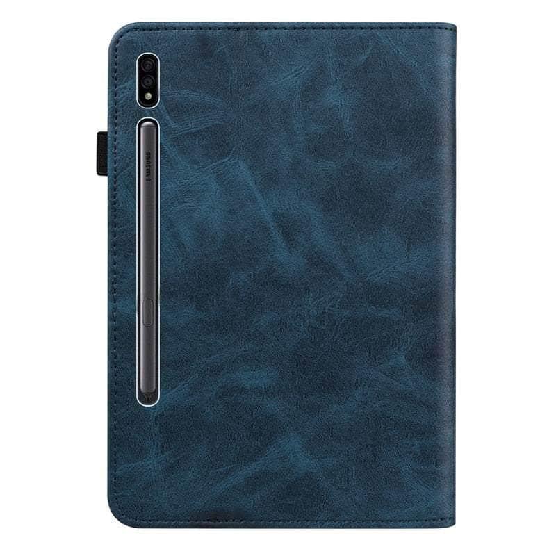 Casebuddy Galaxy Tab S9 Plus Luxury Vegan Leather Wallet Stand