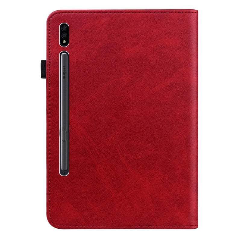 Casebuddy Galaxy Tab S9 Plus Luxury Vegan Leather Wallet Stand