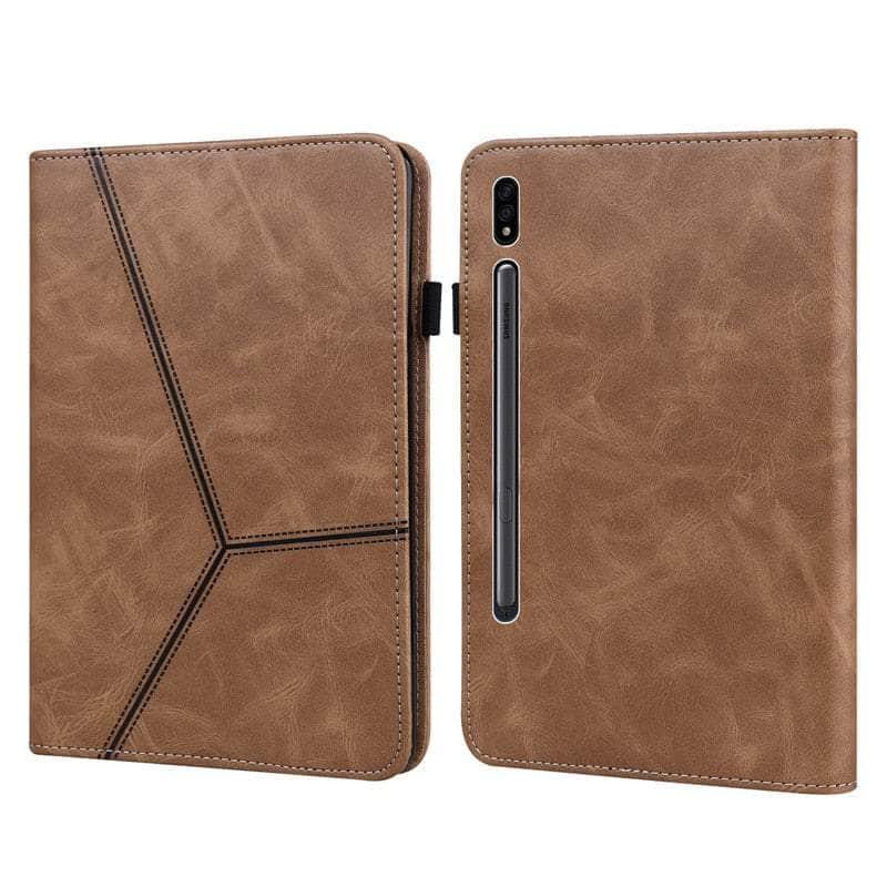 Casebuddy Galaxy Tab S9 Plus Luxury Vegan Leather Wallet Stand