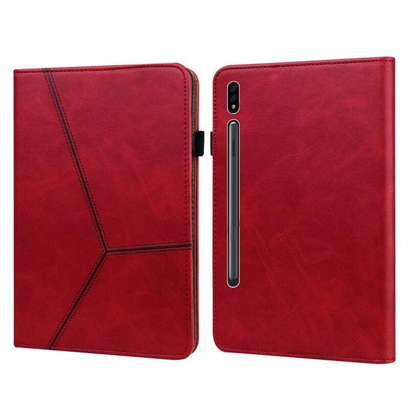 Casebuddy Galaxy Tab S9 Plus Luxury Vegan Leather Wallet Stand