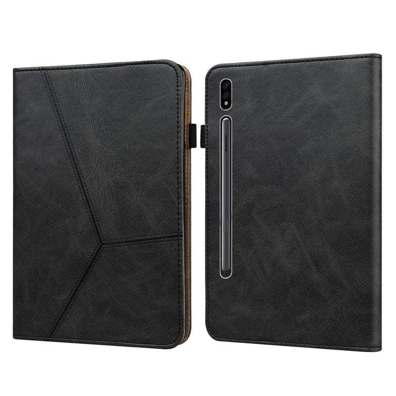 Casebuddy Galaxy Tab S9 Plus Luxury Vegan Leather Wallet Stand