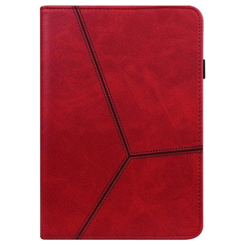 Casebuddy red / S9 Plus (12.4 inch) Galaxy Tab S9 Plus Luxury Vegan Leather Wallet Stand