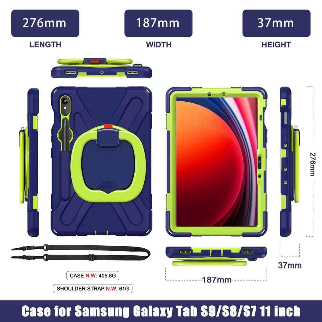 Casebuddy Galaxy Tab S9 Rotating Shockproof Rugged Cover