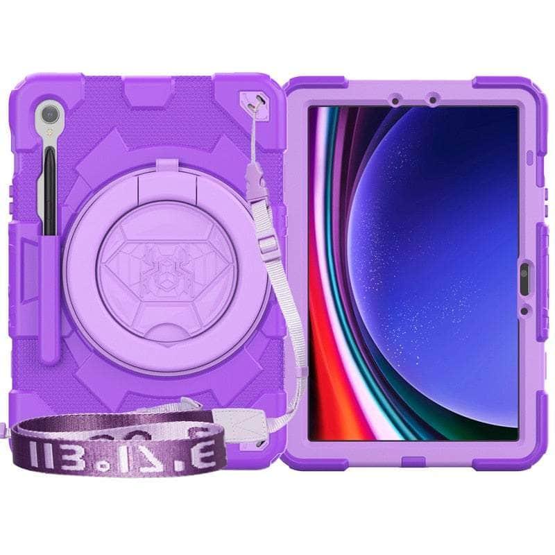 Casebuddy Purple / S9 11 inch Galaxy Tab S9 Shockproof Kids Cover